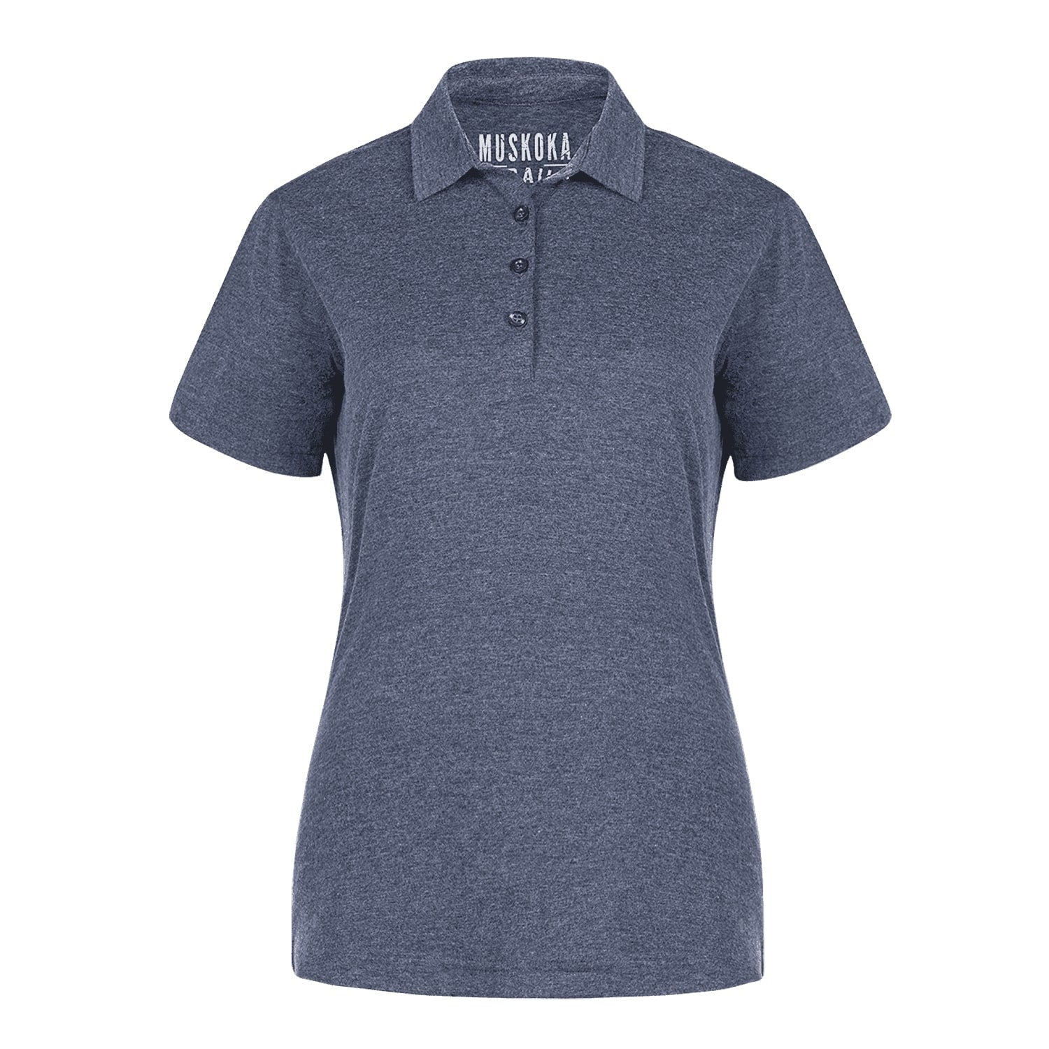 Muskoka Trail-S05751 polo shirt in Melange Navy