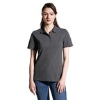 CX2 S05786, - Elite - Ladies Cotton/poly/spandex Polo, Charcoal