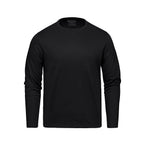 Muskoka Trail S05895, - Riverside - Cotton-poly Long Sleeve Crewneck T-shirt, Black