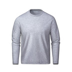 Muskoka Trail S05895, - Riverside - Cotton-poly Long Sleeve Crewneck T-shirt, Melange Grey