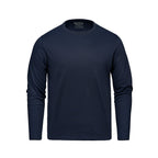 Muskoka Trail S05895, - Riverside - Cotton-poly Long Sleeve Crewneck T-shirt, Midnight Navy