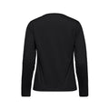 Muskoka Trail S05896, - Riverside - Ladies Cotton-poly Long Sleeve Crewneck T-shirt, Black