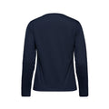 Muskoka Trail S05896, - Riverside - Ladies Cotton-poly Long Sleeve Crewneck T-shirt, Navy