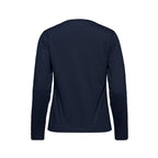 Muskoka Trail S05896, - Riverside - Ladies Cotton-poly Long Sleeve Crewneck T-shirt, Navy