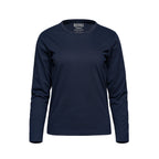 Muskoka Trail S05896, - Riverside - Ladies Cotton-poly Long Sleeve Crewneck T-shirt, Navy
