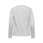 Muskoka Trail S05896, - Riverside - Ladies Cotton-poly Long Sleeve Crewneck T-shirt, White