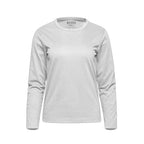 Muskoka Trail S05896, - Riverside - Ladies Cotton-poly Long Sleeve Crewneck T-shirt, White