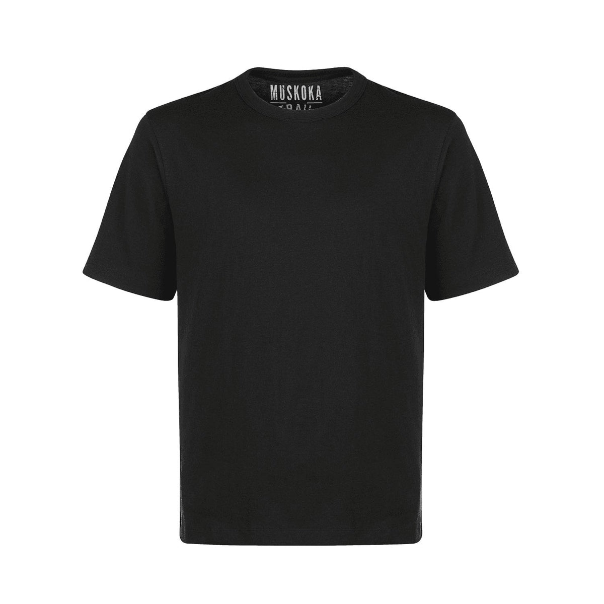 Muskoka Trail S05917, - Liberty - Adult Cotton/poly Crewneck T-shirt, Black