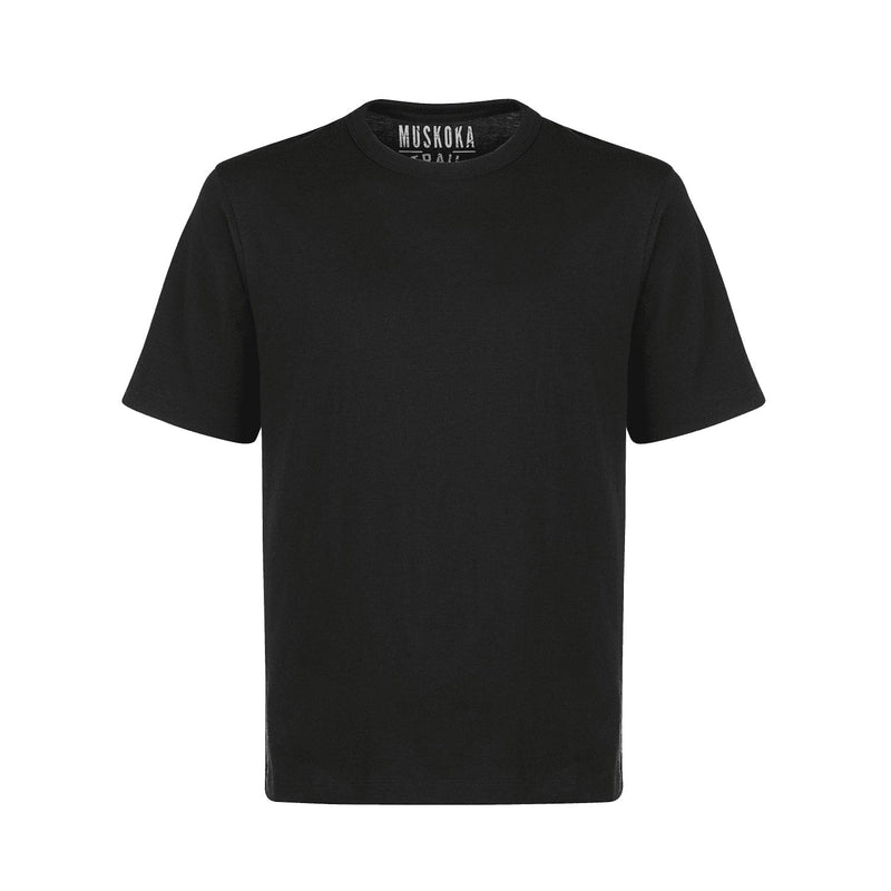 Muskoka Trail S05917, - Liberty - Adult Cotton/poly Crewneck T-shirt, Black