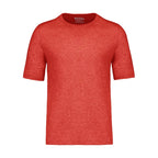 Muskoka Trail S05917, - Liberty - Adult Cotton/poly Crewneck T-shirt, Melange Crimson