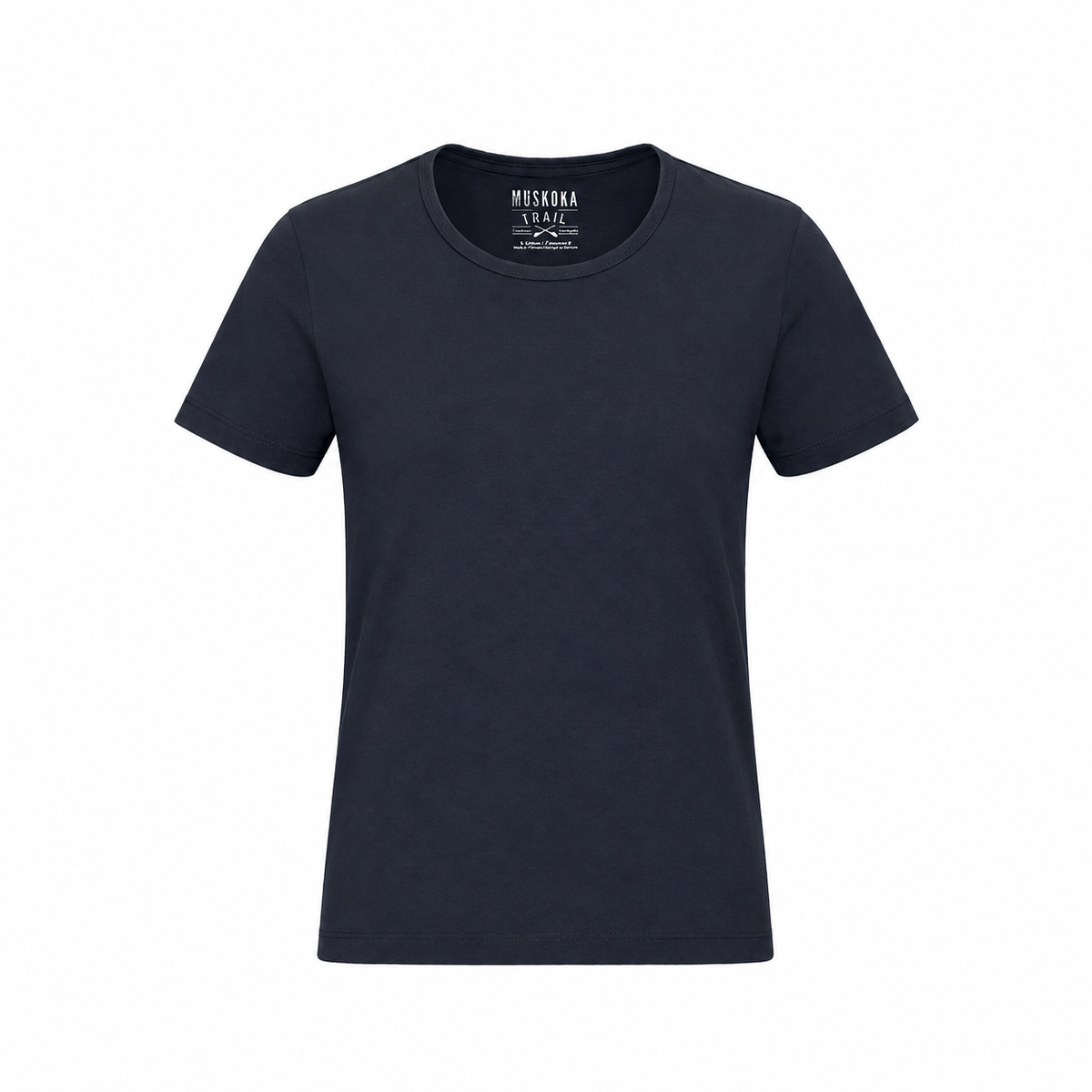 Muskoka Trail S05918, - Liberty - Ladies Poly/cotton Crewneck T-shirt, Midnight Navy