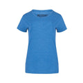 Muskoka Trail S05918, - Liberty - Ladies Poly/cotton Crewneck T-shirt, Melange Cobalt