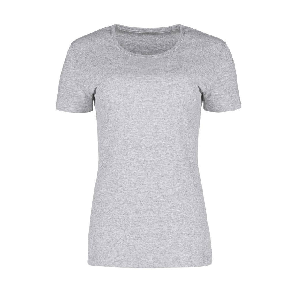 Muskoka Trail S05918, - Liberty - Ladies Poly/cotton Crewneck T-shirt, Melange Grey