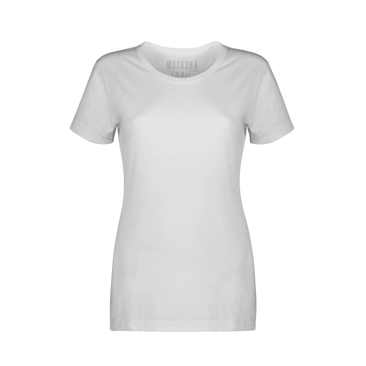Muskoka Trail S05918, - Liberty - Ladies Poly/cotton Crewneck T-shirt, White