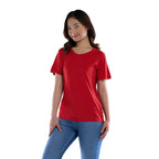 CX2 S05936, - Coast - Ladies Crew Neck Polyester Tee, Red