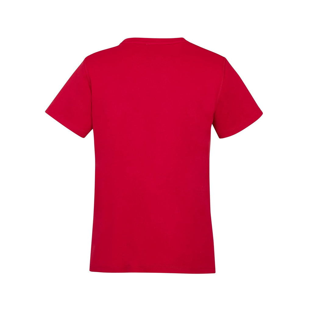 CX2 S05936, - Coast - Ladies Crew Neck Polyester Tee, Red