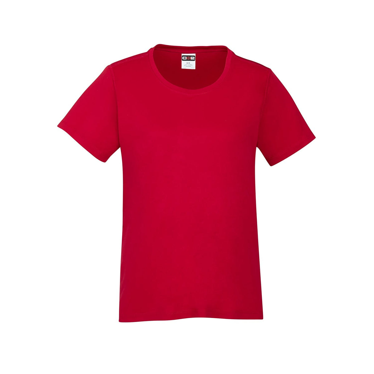 CX2 S05936, - Coast - Ladies Crew Neck Polyester Tee, Red