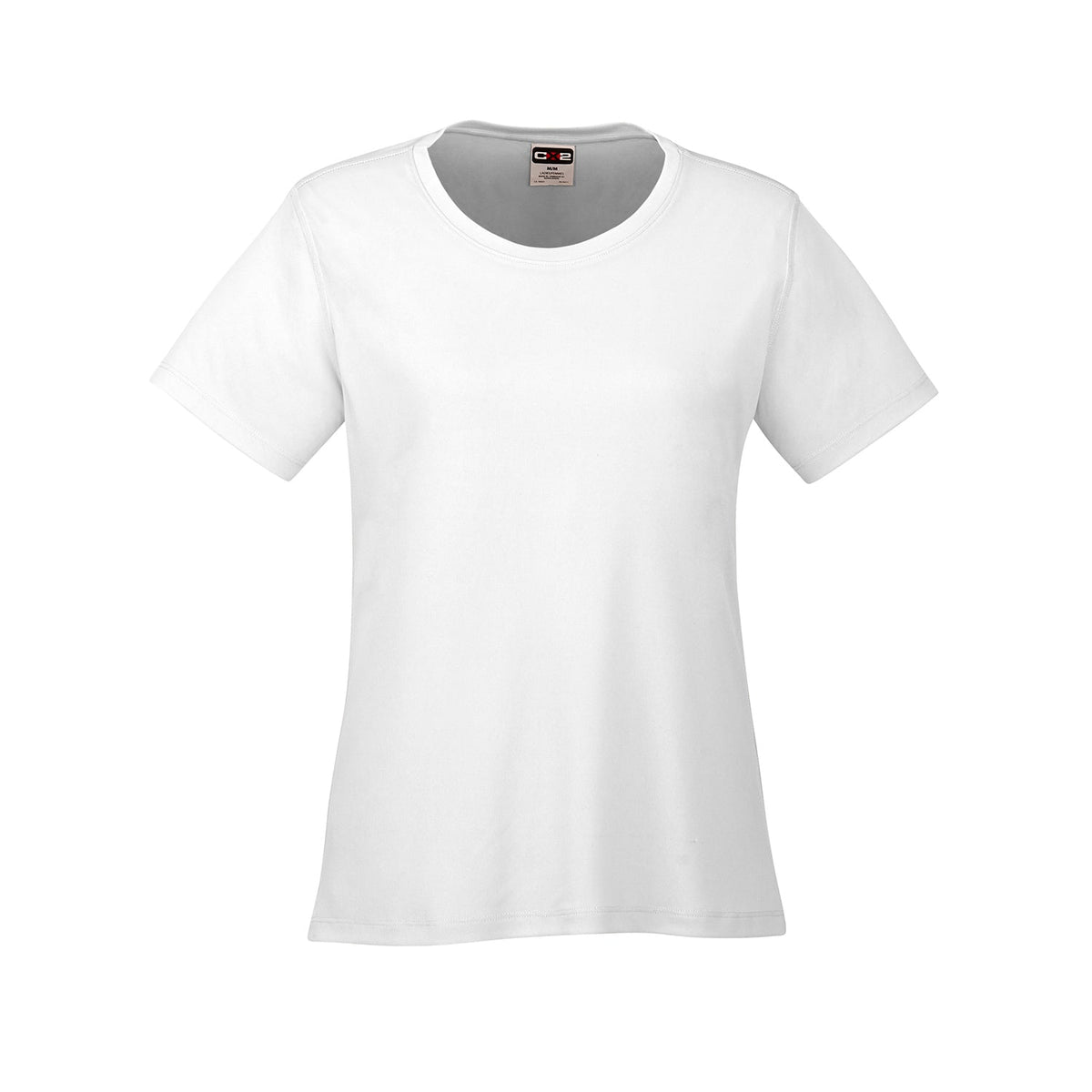 CX2 S05936, - Coast - Ladies Crew Neck Polyester Tee, White