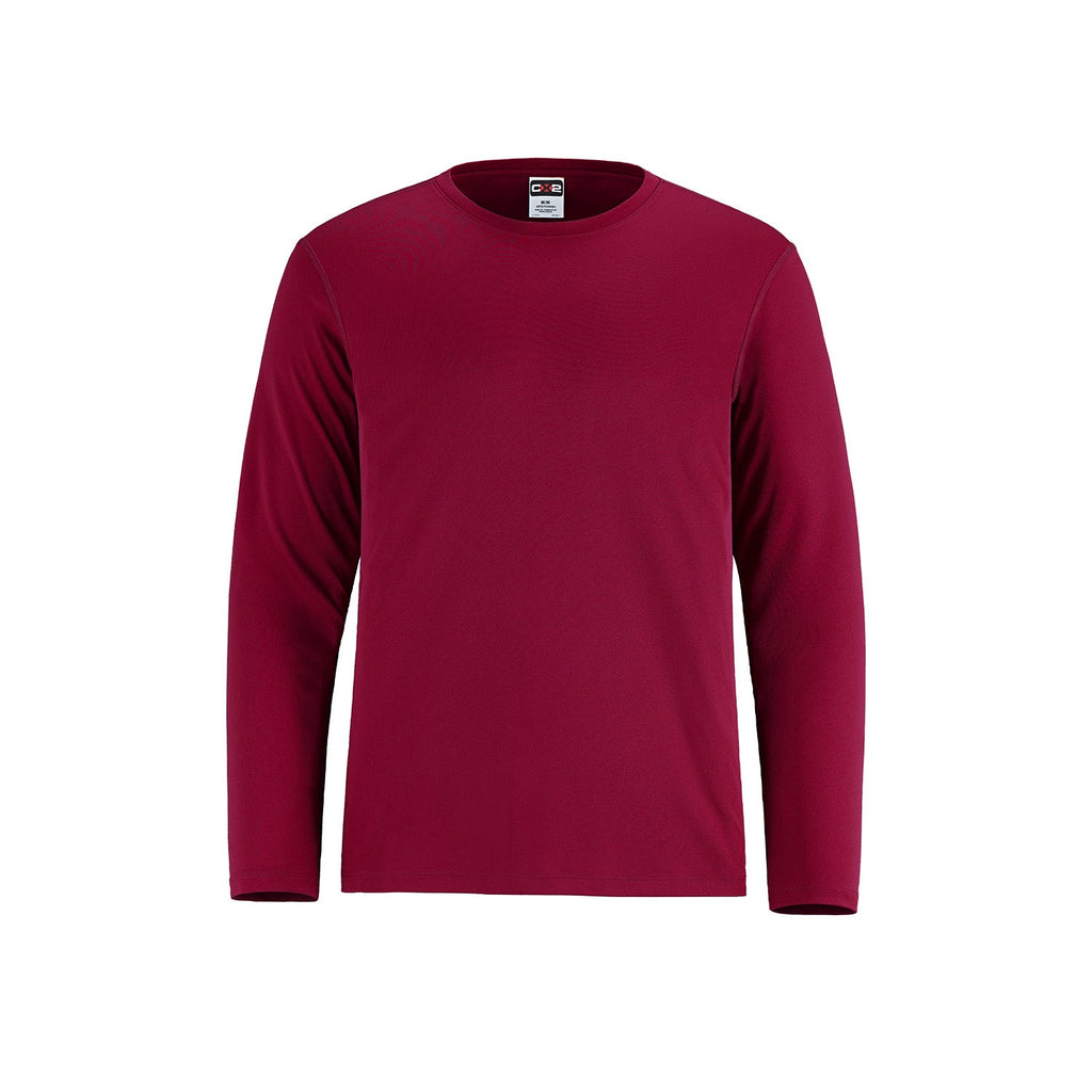 CX2 S5937Y, - Shore - Youth Performance Long Sleeve Crewneck T-shirt, Maroon