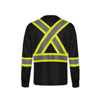 CX2 S05948, - Beacon - Long Sleeve Hi-vis T-shirt, Black
