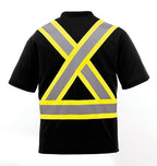 CX2 Hi-Vis S05960, - Watchman - Adult Hi-vis T-shirt, Black
