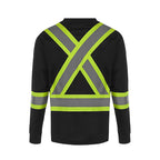 CX2 Hi-Vis S05970, - Lookout - Adult Long Sleeve Hi-vis T-shirt, Black