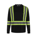 CX2 Hi-Vis S05970, - Lookout - Adult Long Sleeve Hi-vis T-shirt, Black