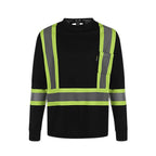 CX2 Hi-Vis S05970, - Lookout - Adult Long Sleeve Hi-vis T-shirt, Black