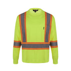 CX2 Hi-Vis S05970, - Lookout - Adult Long Sleeve Hi-vis T-shirt, Hi-Vis Yellow