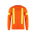 CX2 Hi-Vis S05975, - Citadel - Adult Cotton Long Sleeve Safety T-shirt, Orange
