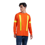 CX2 Hi-Vis S05975, - Citadel - Adult Cotton Long Sleeve Safety T-shirt, Orange