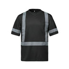 CX2 Hi-Vis S05980, - Lumen - Hi-vis T-shirt With Segmented Stripes, Black