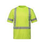 CX2 Hi-Vis S05980, - Lumen - Hi-vis T-shirt With Segmented Stripes, Fluorescent Yellow