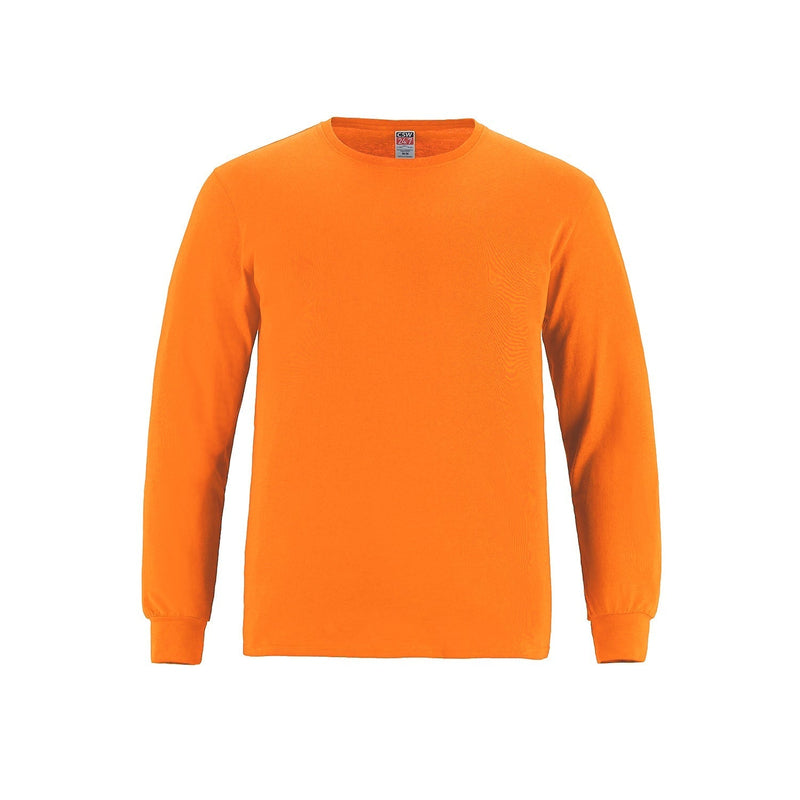 Canada Sportswear S5615Y, - Breeze - Youth Ring Spun Combed Cotton Long Sleeve Crewneck T-shirt, Orange