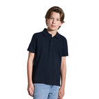 CX2 S5785Y, - Elite - Youth Cotton/poly/spandex Polo, Navy
