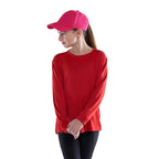 CX2 S5937Y, - Shore - Youth Performance Long Sleeve Crewneck T-shirt, Red