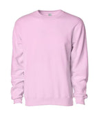 INDEPENDENT SS3000-P1, Ss3000 - Midweight Crewneck Sweatshirts (lavender, Light Pink, Maroon, Mint, Red), Light Pink