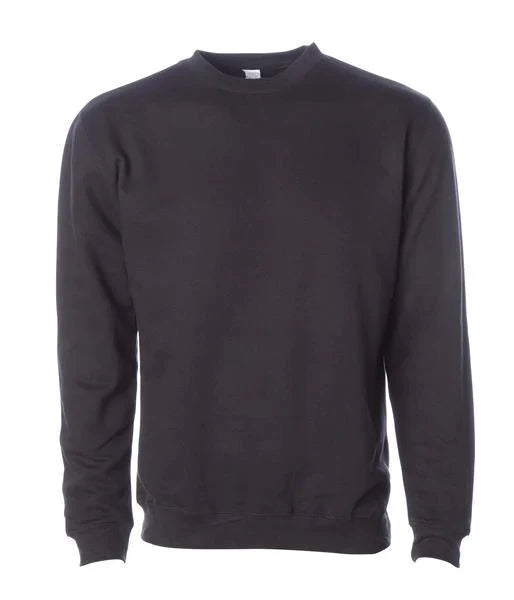 INDEPENDENT SS3000, Midweight Crewneck Sweatshirt, Black