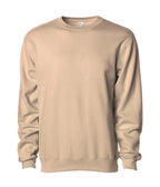 INDEPENDENT SS3000-P2, Ss3000 - Midweight Crewneck Sweatshirts (royal, Royal Heather, Sandstone, White), Sandstone