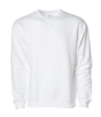 INDEPENDENT SS3000-P2, Ss3000 - Midweight Crewneck Sweatshirts (royal, Royal Heather, Sandstone, White), White