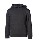 INDEPENDENT SS4001Y, Youth Midweight Pullover Hooded Sweatshirt, Charcoal Heather