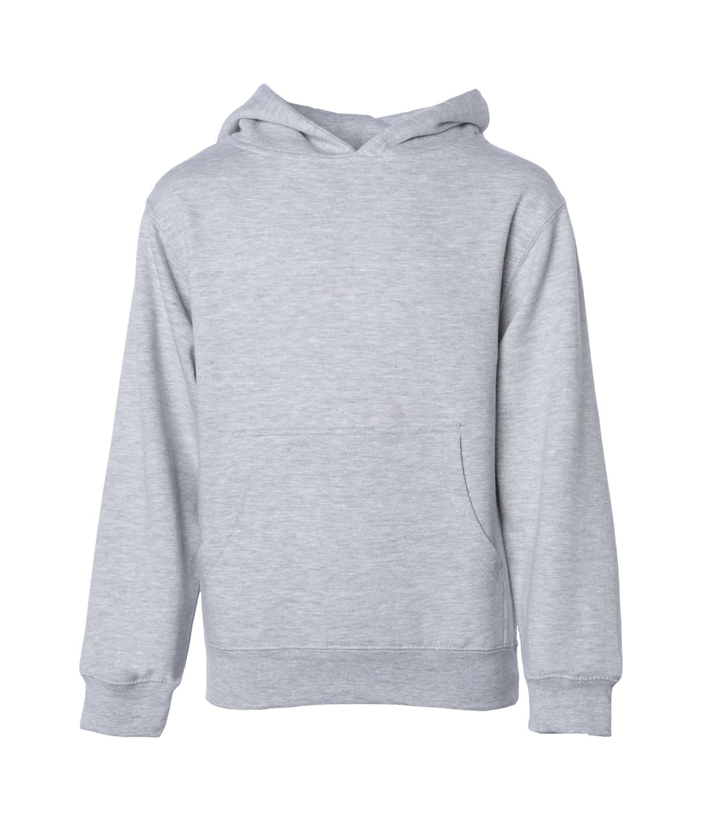 INDEPENDENT SS4001Y-P1, Ss4001y - Youth Midweight Pullover Hooded Sweatshirt (colors A-m), Grey Heather