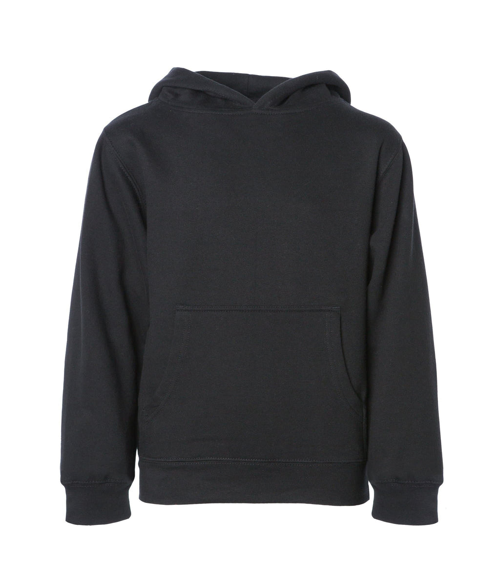 INDEPENDENT SS4001Y-P1, Ss4001y - Youth Midweight Pullover Hooded Sweatshirt (colors A-m), Black