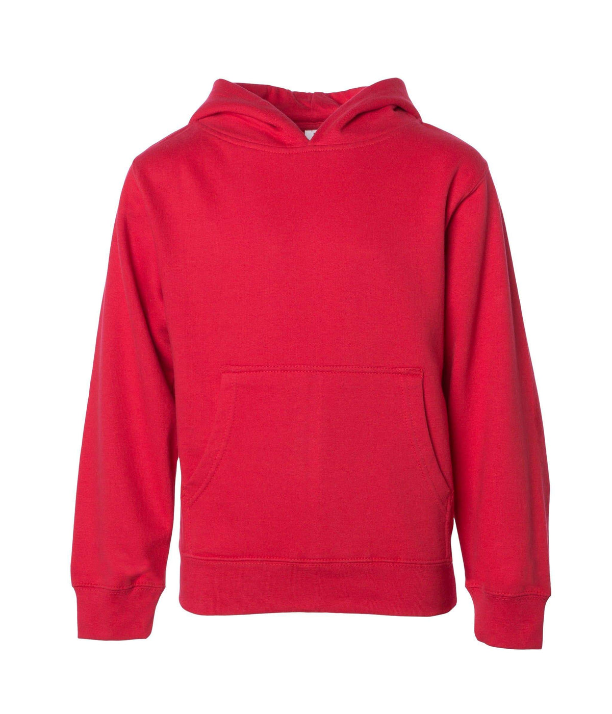 Independent Trading Co. SS4001Y, Youth Midweight Hooded Sweatshirt, Red