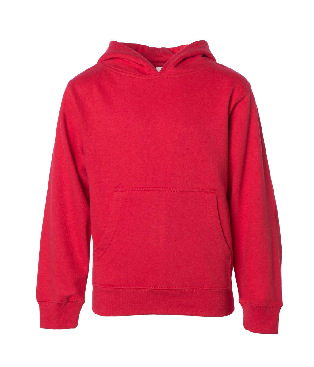 INDEPENDENT SS4001Y-P1, Ss4001y - Youth Midweight Pullover Hooded Sweatshirt (colors A-m), Red