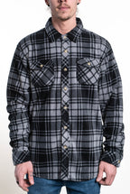SEVEN TIDES STLSF44, Ridgeline Polar Fleece Flannel, Black