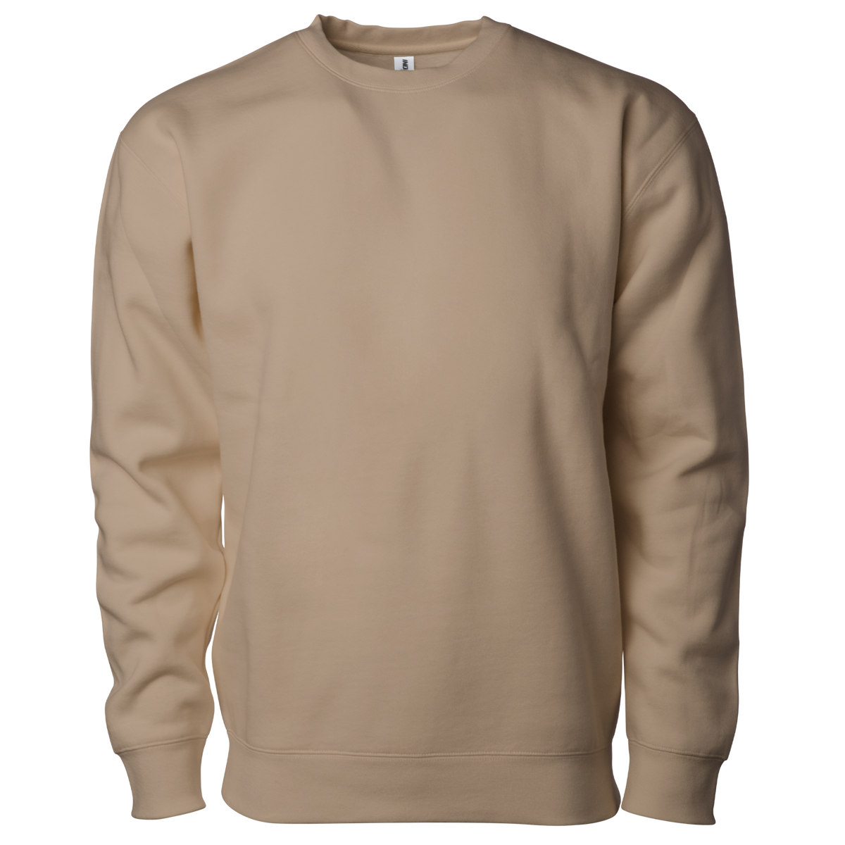 INDEPENDENT IND3000-P2, Ind3000 - Men's Heavyweight Crew Neck (colors D-s), Sandstone