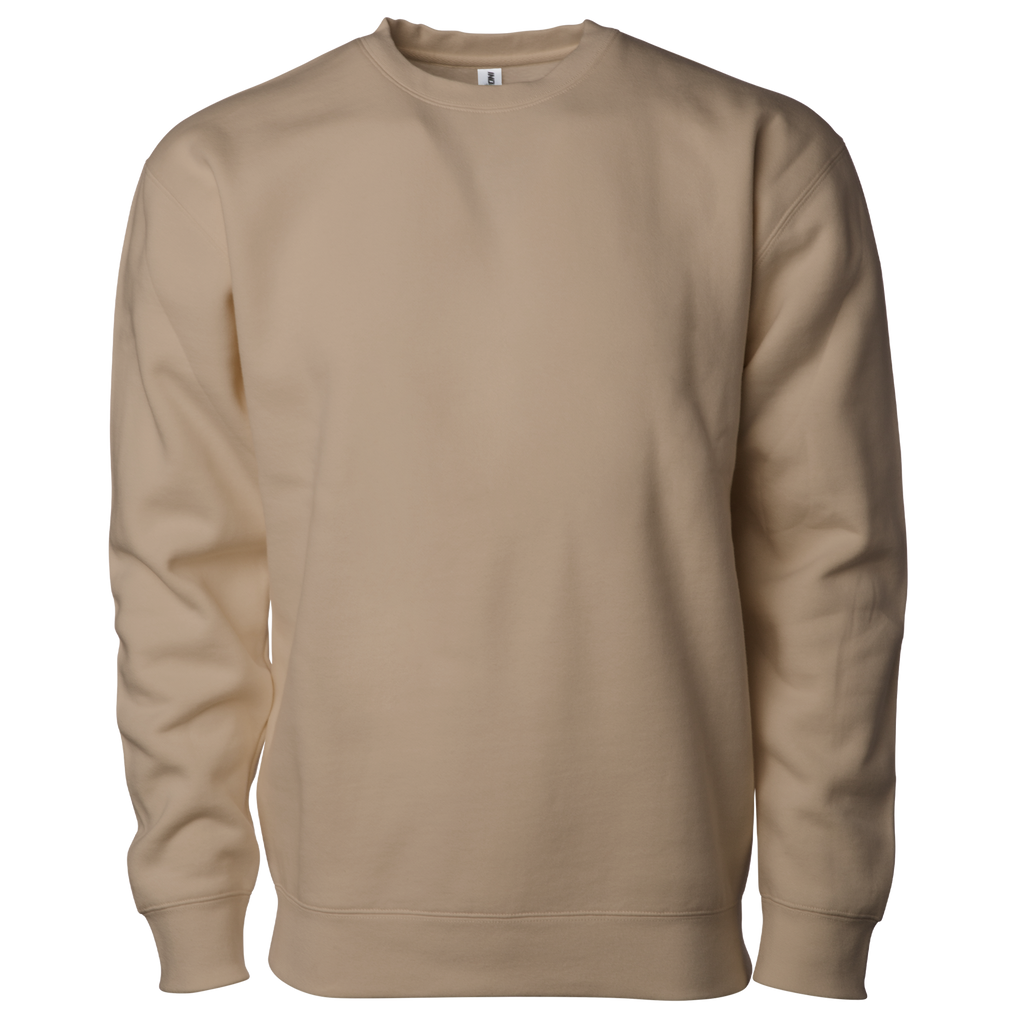 INDEPENDENT IND3000, Men's Heavyweight Crew Neck, Sandstone