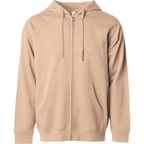 INDEPENDENT SS4500Z, Midweight Zip Hooded Sweatshirt, Sandstone