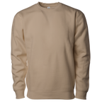 INDEPENDENT IND3000-P3, Ind3000 - Men's Heavyweight Crew Neck (white), Sandstone